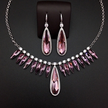 Show details for New Season Purple Zinc Alloy 2 Piece Jewelry Set with SGS/ISO Certification