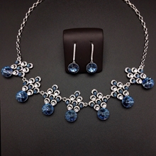 Show details for Platinum Plated Swarovski Element 2 Piece Jewelry Set from Certified Factory