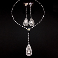 Show details for Zinc Alloy Platinum Plated 2 Piece Jewelry Set with Unbeatable Quality