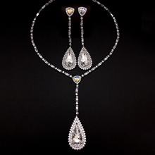 Show details for Zinc Alloy Platinum Plated 2 Piece Jewelry Set with Unbeatable Quality