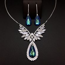 Show details for Most Popular Swarovski Element Blue 2 Piece Jewelry Set