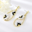 Show details for Hot Selling White Enamel Dangle Earrings from Top Designer