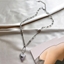 Show details for Hypoallergenic Platinum Plated Medium Short Chain Necklace with Easy Return