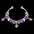 Picture of Platinum Plated Purple Fashion Bangle with Beautiful Craftmanship