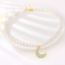 Show details for Sparkly Big Copper or Brass Short Chain Necklace