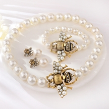 Show details for Most Popular Artificial Pearl Classic 3 Piece Jewelry Set