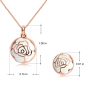 Picture of Low Cost Rose Gold Plated Enamel 2 Piece Jewelry Set with Fast Shipping