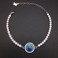 Show details for Small Blue Fashion Bracelet with Fast Delivery