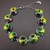 Picture of Platinum Plated Green Fashion Bracelet at Super Low Price