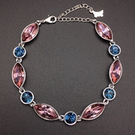 Show details for Small Platinum Plated Fashion Bracelet with Fast Shipping