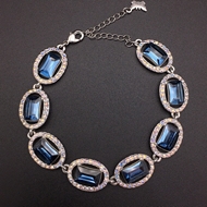 Show details for Zinc Alloy Blue Fashion Bracelet in Flattering Style