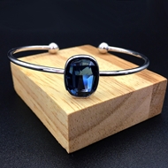 Picture of Charming Blue Swarovski Element Fashion Bangle As a Gift