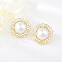 Show details for Attractive White Medium Stud Earrings Best Price
