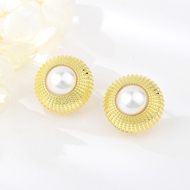 Picture of Zinc Alloy Gold Plated Stud Earrings Factory Supply
