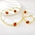 Picture of Featured Red Gold Plated 4 Piece Jewelry Set in Exclusive Design