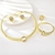 Picture of Beautiful Artificial Crystal Gold Plated 4 Piece Jewelry Set