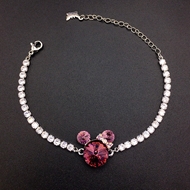 Show details for Zinc Alloy Platinum Plated Fashion Bracelet Online Only