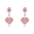 Picture of Distinctive Pink Big Dangle Earrings of Original Design