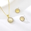 Show details for Unusual Small Gold Plated 2 Piece Jewelry Set