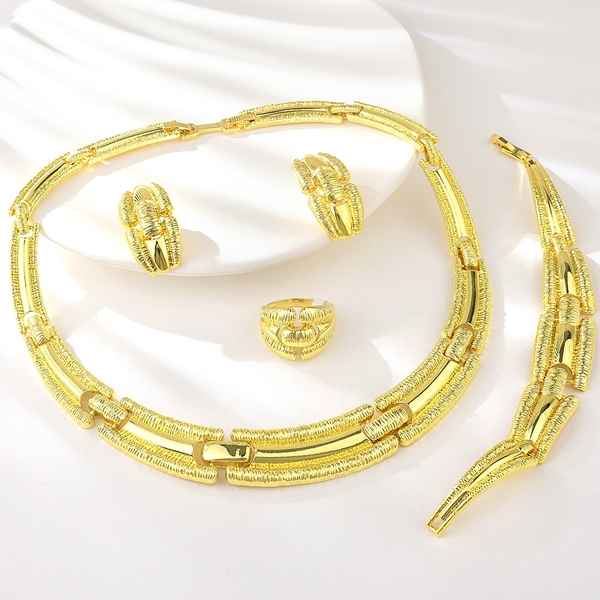 Picture of Good Quality Big Dubai 4 Piece Jewelry Set