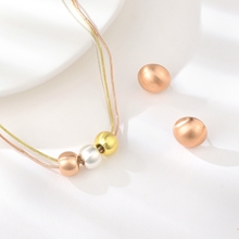 Show details for Fashion Casual Multi-tone Plated Necklace and Earring Set