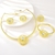 Picture of Beautiful Artificial Crystal Gold Plated 4 Piece Jewelry Set