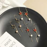 Picture of Amazing Small Red Dangle Earrings
