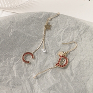 Picture of Charming Red Small Dangle Earrings As a Gift
