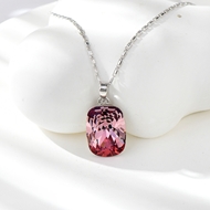 Show details for Zinc Alloy Swarovski Element Pendant Necklace in Exclusive Design