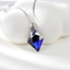 Show details for Charming Blue Platinum Plated Pendant Necklace As a Gift