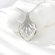 Show details for Bulk Platinum Plated Small Pendant Necklace Exclusive Online