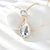 Picture of Hypoallergenic White Swarovski Element Pendant Necklace with Easy Return