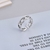 Picture of Brand New Platinum Plated Small Adjustable Ring Factory Supply