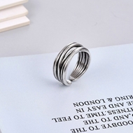 Picture of Fashion Small Platinum Plated Adjustable Ring