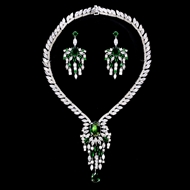 Show details for Low Cost Platinum Plated Big 2 Piece Jewelry Set with Low Cost