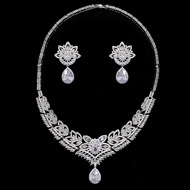 Show details for Most Popular Cubic Zirconia White 2 Piece Jewelry Set