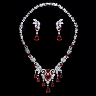 Show details for Luxury Cubic Zirconia 2 Piece Jewelry Set Online Only