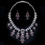 Show details for Top Cubic Zirconia Platinum Plated 2 Piece Jewelry Set