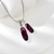 Picture of Affordable Platinum Plated Purple Pendant Necklace From Reliable Factory
