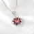 Picture of Platinum Plated Swarovski Element Pendant Necklace with No-Risk Refund