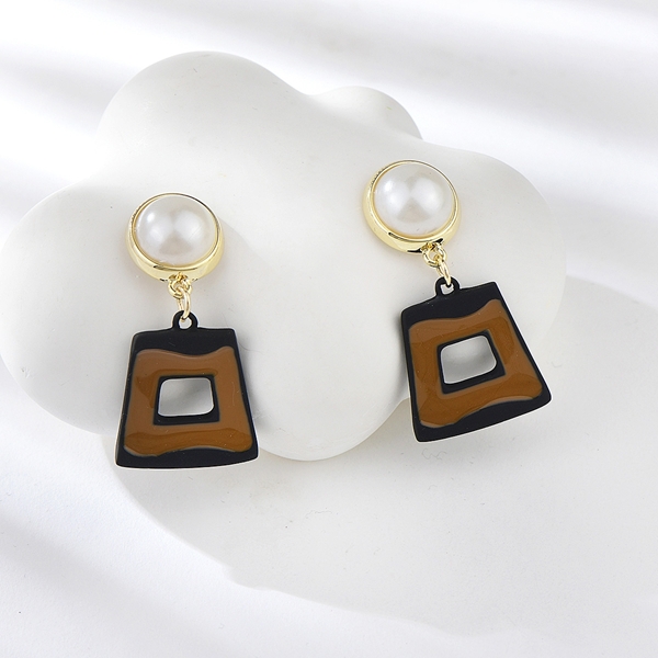 Picture of Good Quality Enamel Delicate Dangle Earrings