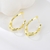 Picture of Top Medium Gold Plated Stud Earrings