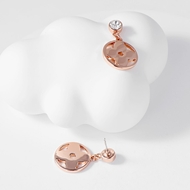 Picture of Classic Rose Gold Plated Dangle Earrings for Ladies