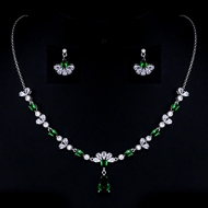 Show details for New Cubic Zirconia Copper or Brass 2 Piece Jewelry Set