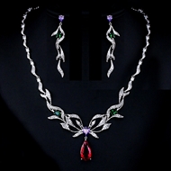 Show details for Luxury Cubic Zirconia 2 Piece Jewelry Set with 3~7 Day Delivery