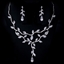 Show details for Delicate Cubic Zirconia Platinum Plated 2 Piece Jewelry Set
