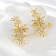 Show details for Copper or Brass White Dangle Earrings with Unbeatable Quality