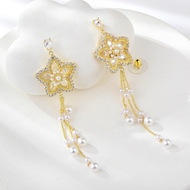 Show details for Copper or Brass Luxury Dangle Earrings with Full Guarantee