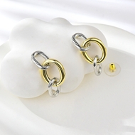 Show details for Need-Now Multi-tone Plated Luxury Dangle Earrings from Editor Picks