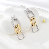 Show details for Copper or Brass Luxury Dangle Earrings with Full Guarantee